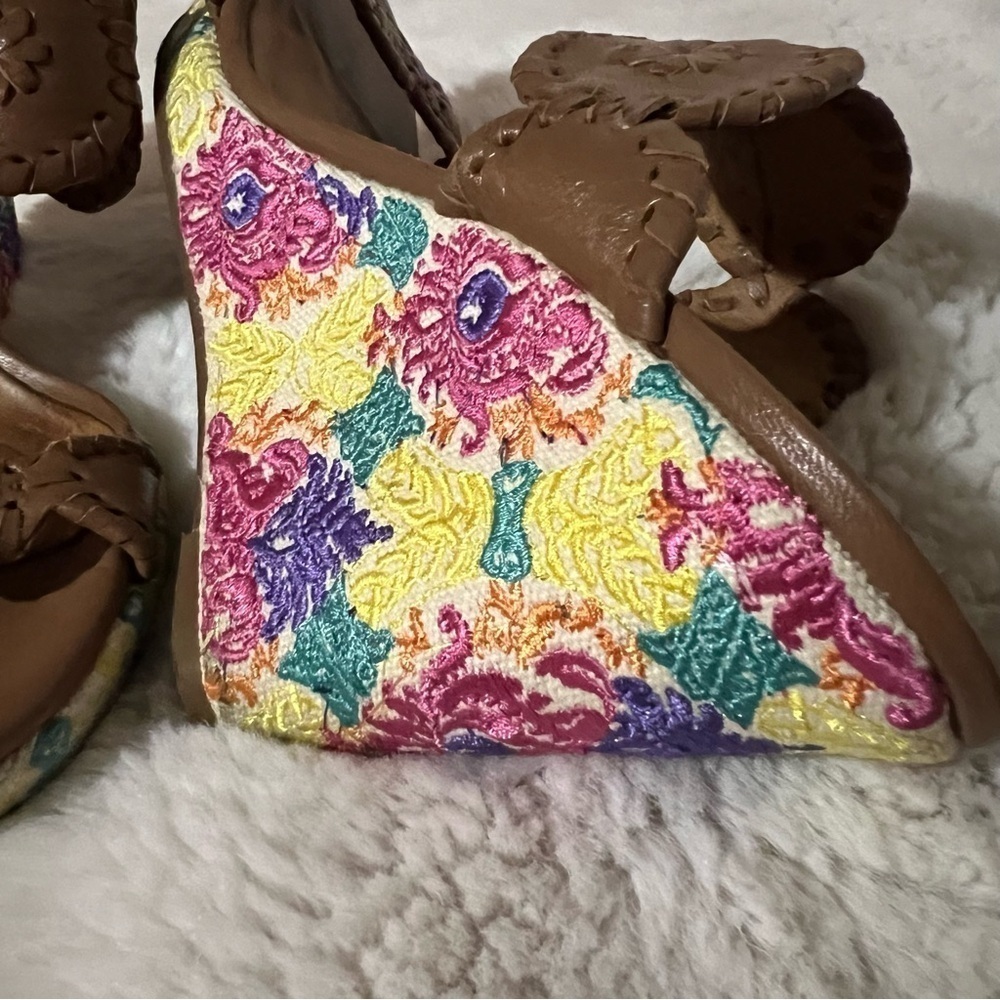 Jack Rogers Livvy embroidered wedges - Picture 4 of 9